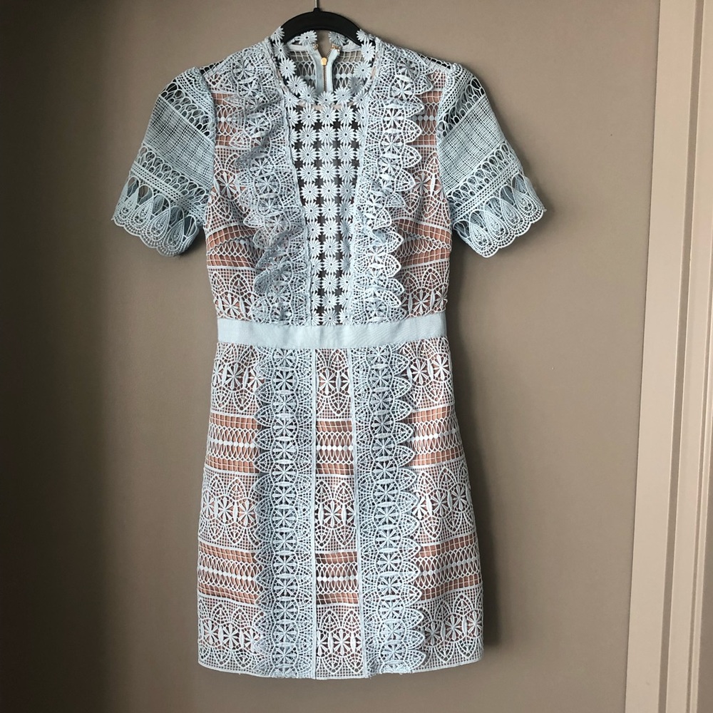 Self-Portrait Lace A-Line Minidress - Picture 4 of 7